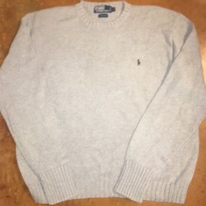 Gray Men’s Cable Knit Sweater